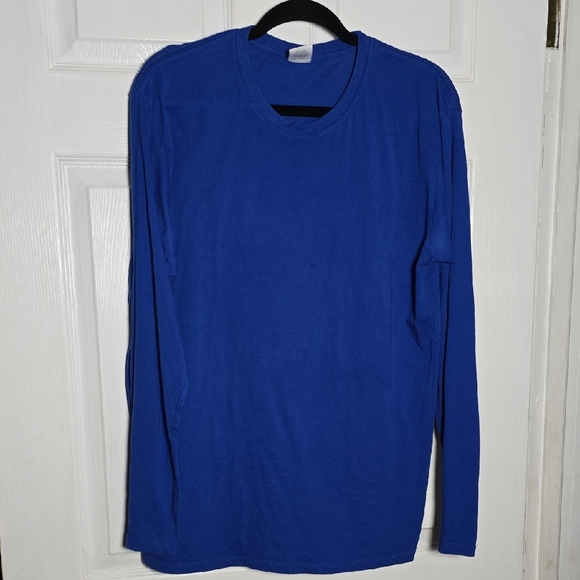 Women's Vibrant Blue Long Sleeve Tee - Picture 1 of 4